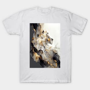 Lion's Gaze - Resin Art T-Shirt